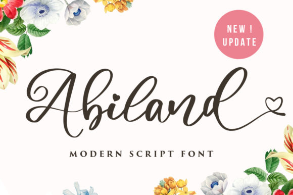 Abiland: A Script Font for Modern Web Design