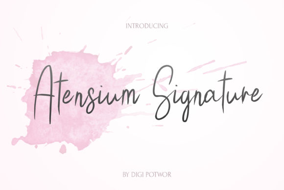 Atensium: A Font That Breathes Elegance Into Every Page