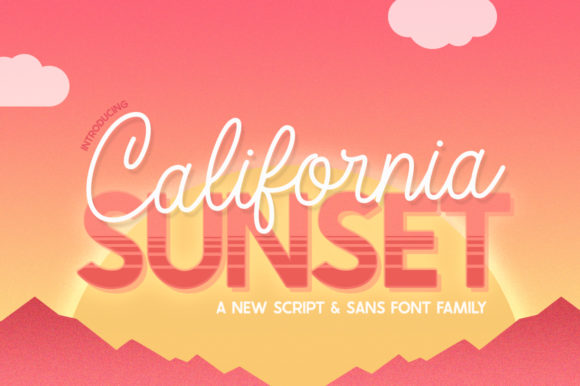 California Sunset: A Script Font That Elevates Digital Branding
