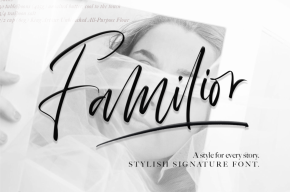 Familior: A Script Font That Elevates Digital Branding