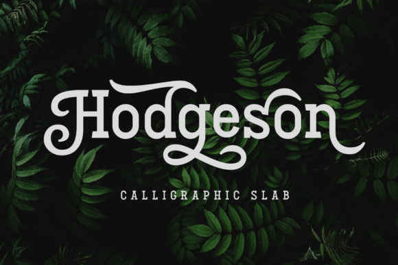 Hodgeson: A Bold Serif Font for Impactful Digital Design