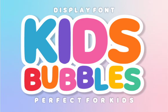 Kids Bubbles Font for Creative Crafters