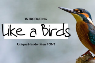 Like a Birds Font for Handmade Creators