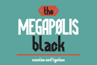 Megapolis Black: A Serif Font for Creative Crafters