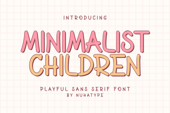 Minimalist Children: A Font That Speaks in Silence