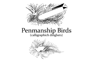 Penmanship Birds: A Font That Flies