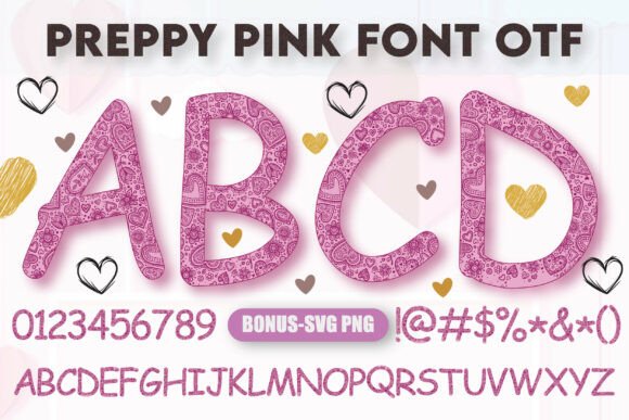 Preppy Pink Font: A Stylish Choice for Digital Design