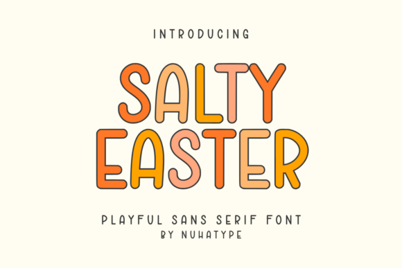 Salty Easter: A Minimalist Font for Editorial Elegance