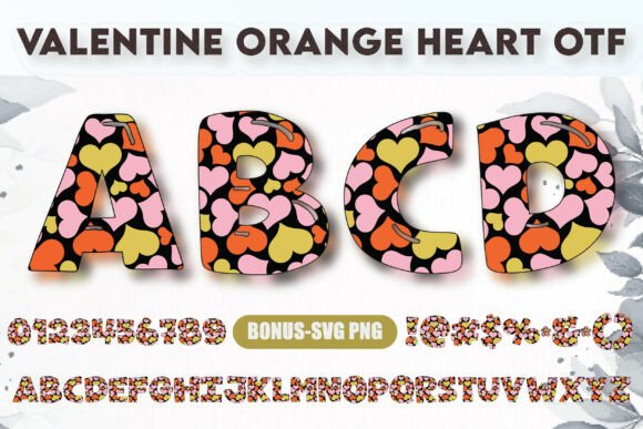 Valentine Orange Heart