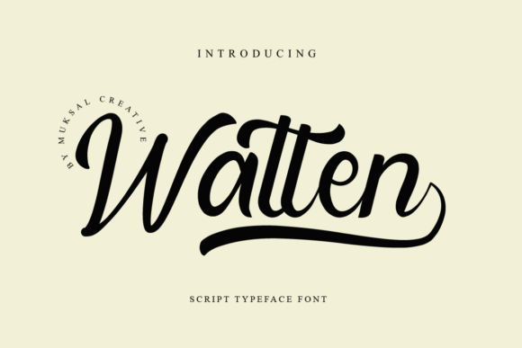 Watten: A Script Font That Adds Character to Branding